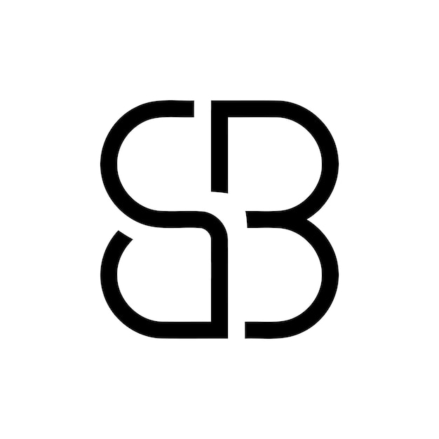 Vettore lettera iniziale sb logo