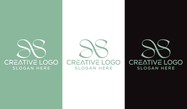 Initial Letter SS Logo Design Monogram Creative Modern Sign Symbol Icon