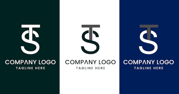 Первоначальная буква ST Logo Design Выдающийся творческий современный символический знак