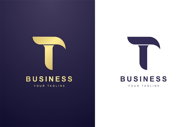 Initial letter t logo for business or media company