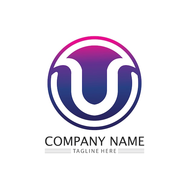 頭文字 U ロゴ ビジネスとデザインのアイコン ベクトル