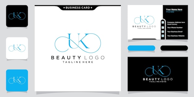 Initial letter UK luxury Logo design