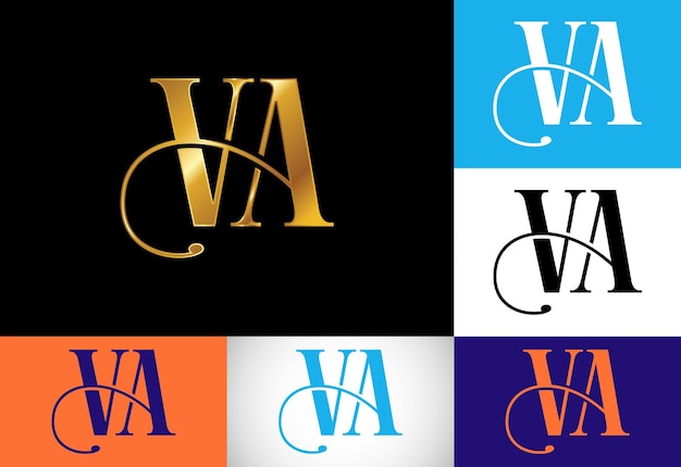 Initial Letter V A Logo Design Vector Graphic Alphabet Symbol For Corporate Business Identity