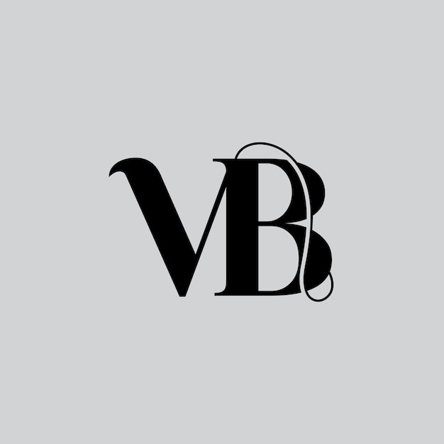 イニシャル・レター (VB) のロゴデザイン