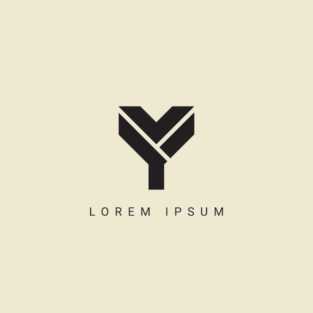 ベクトル ビジネスおよび会社のアイデンティティのためのリンクされたロゴ modern letter vy logo vector templa