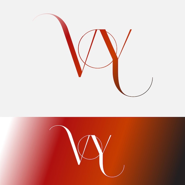 Initial letter VY logo design creative modern symbol icon monogram