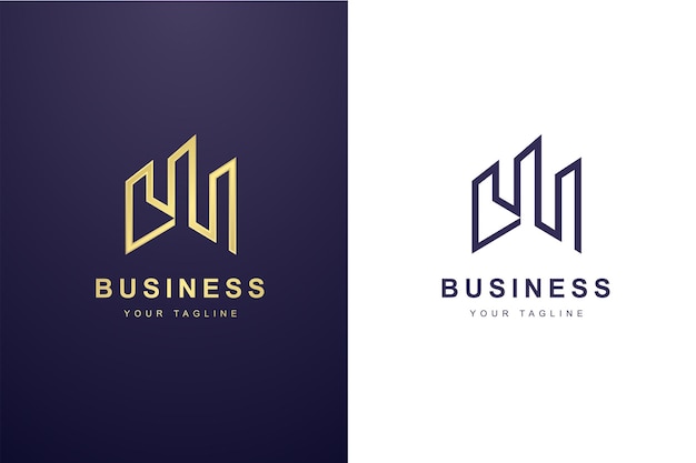 Initial Letter W Logo For Business or Media Company.