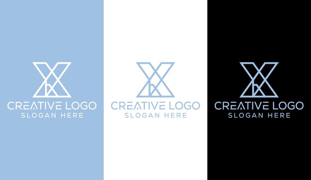 Vettore lettera iniziale x logo design monogram creative modern sign symbol icon