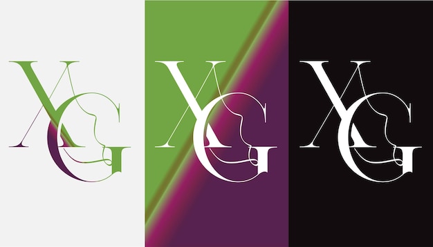 Initial letter XG logo design creative modern symbol icon monogram