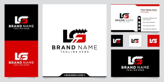 Initial LG drilling logo design vector template