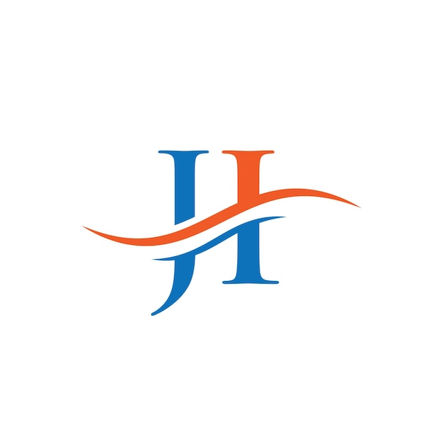 初期リンク文字 JI ロゴ デザイン モダンなトレンディな現代文字 JI ロゴ デザイン ベクトル