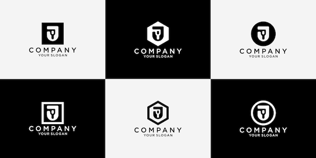 Initial logo design templat