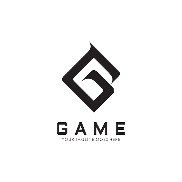 Начальный логотип g для игрового дизайна логотипа esport