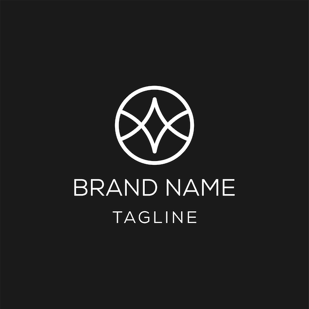 initial logo ndw logo line template
