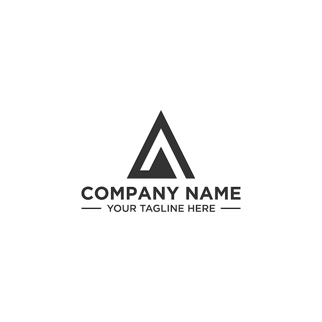 Vector a initial logo sign design