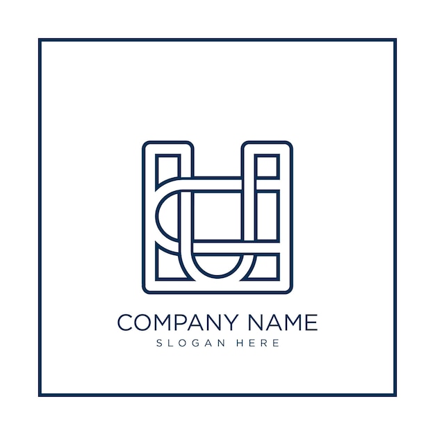 Vector initial logo template