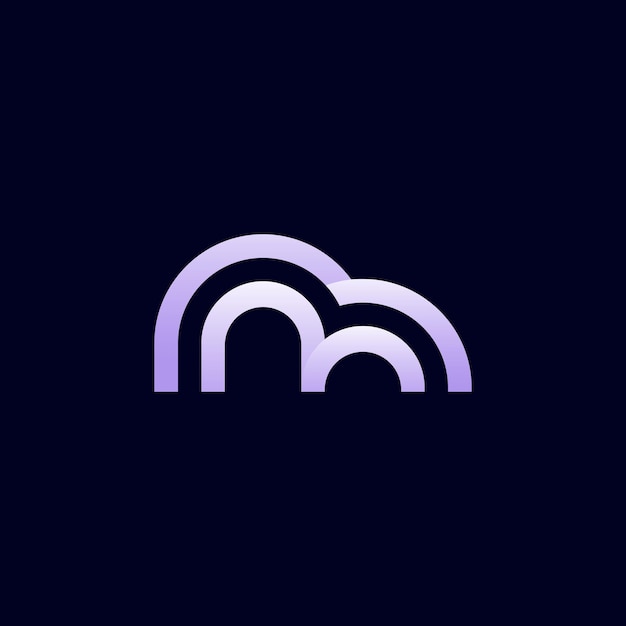 Initial M Logo Creative and Minimalist Design