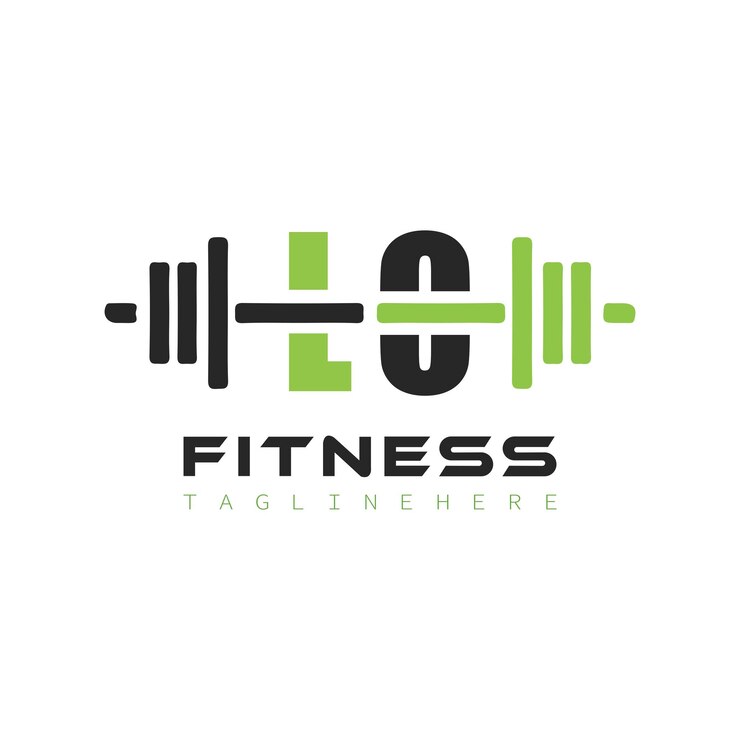 Vector initial monogram for fitness logo design