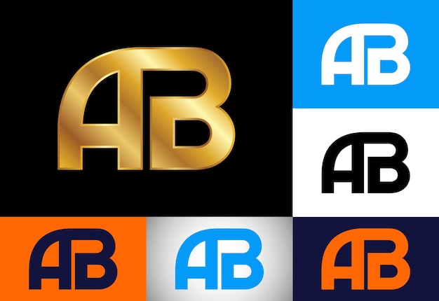 Initial Monogram Letter A B Logo Design Vector Template Graphic Alphabet Symbol For Corporate Business Identity