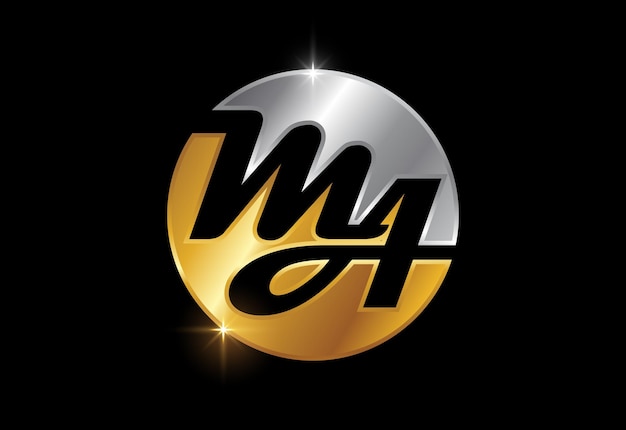 Вензель буква MA дизайн логотипа векторной графики символ алфавита для корпоративного бизнеса