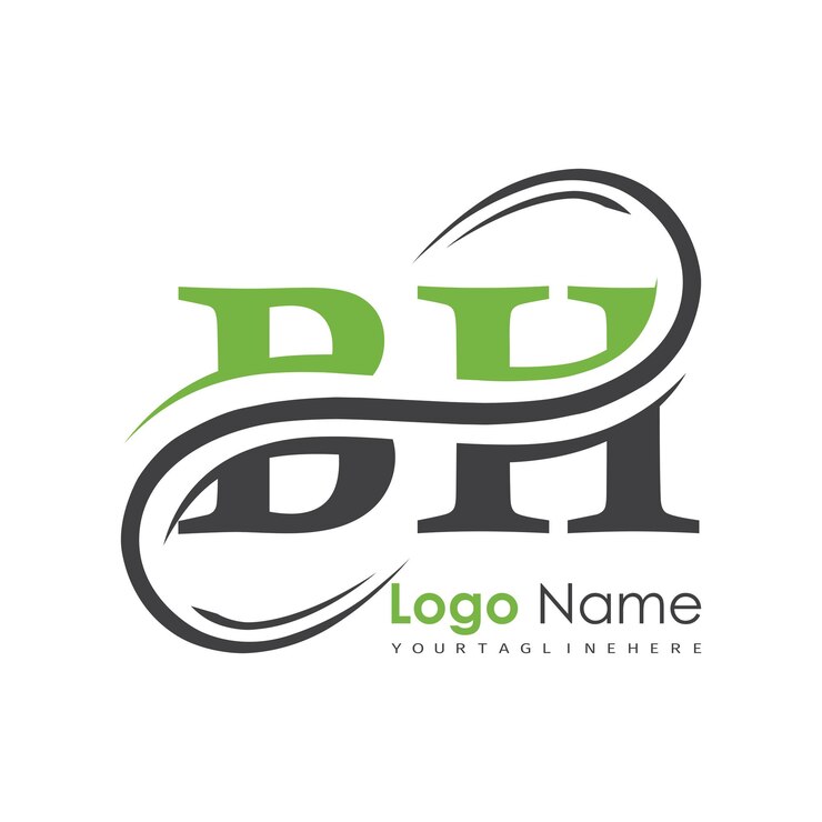 Vector initial monogram logo with letter style design