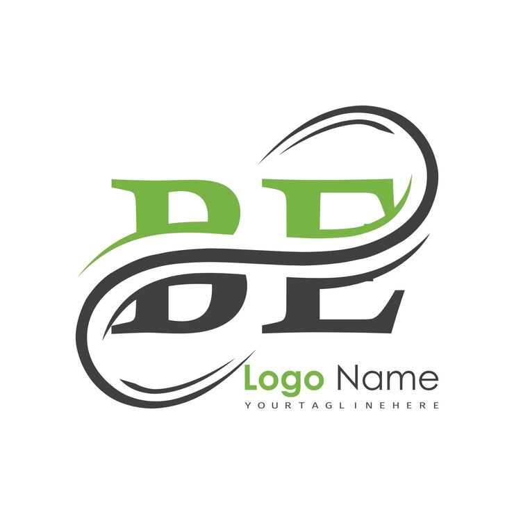 Vector initial monogram logo with letter style design