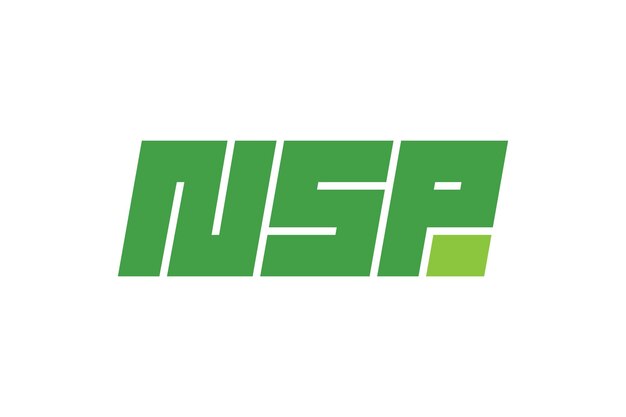 진행 기술 비즈니스 ID 로고 타입 개념에 대한 초기 nsp 추상 동적 문자