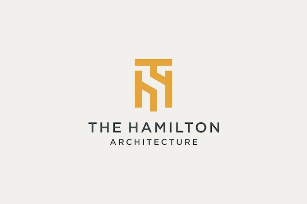 Initial premium architecture logo