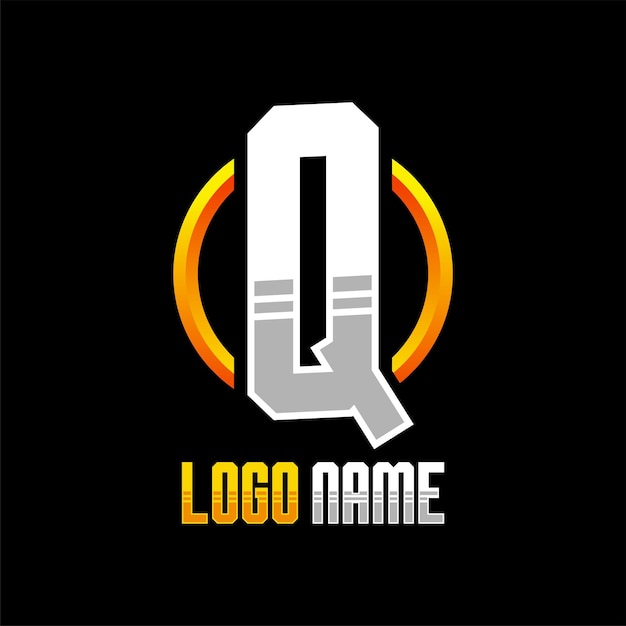 Initial Q Gaming Logo Design Template Inspiration Vector Illustration