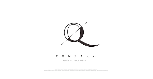 Initial Q Logo Design Vector