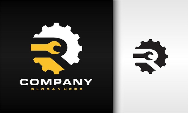 initial R gear wrench logo