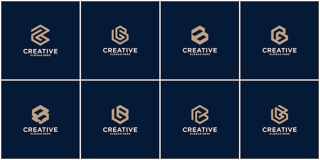 Initial set of B logo design inspiration