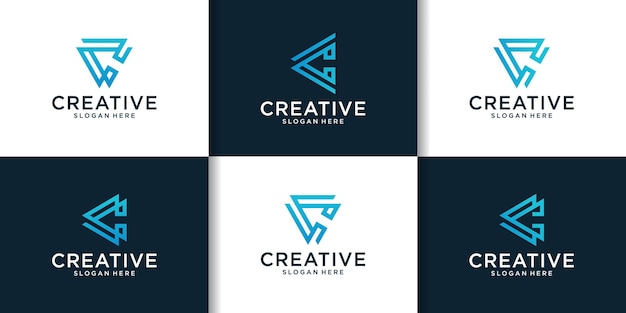 Set iniziale di ispirazione per il design del logo c