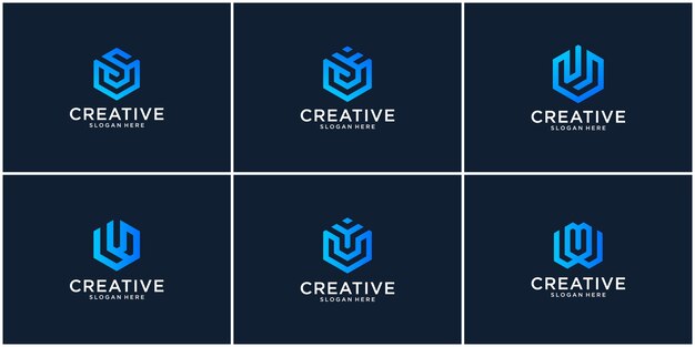 Initial set of U logo design inspiration