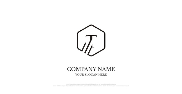 Initial T Logo Design Vector