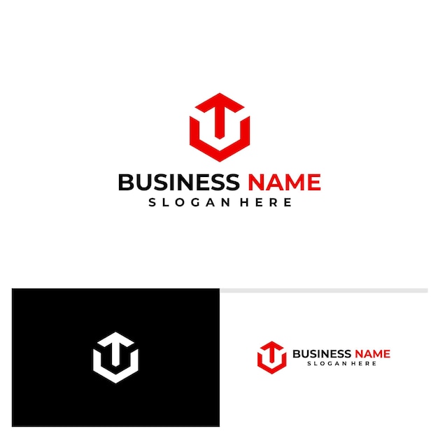 Начальный шаблон вектора логотипа vt creative letter v концепции дизайна логотипа