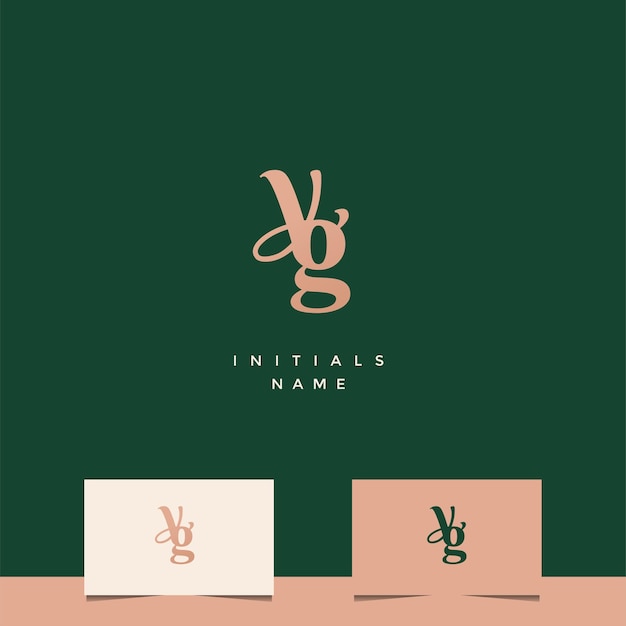 Initial YG Monogram Logo Design