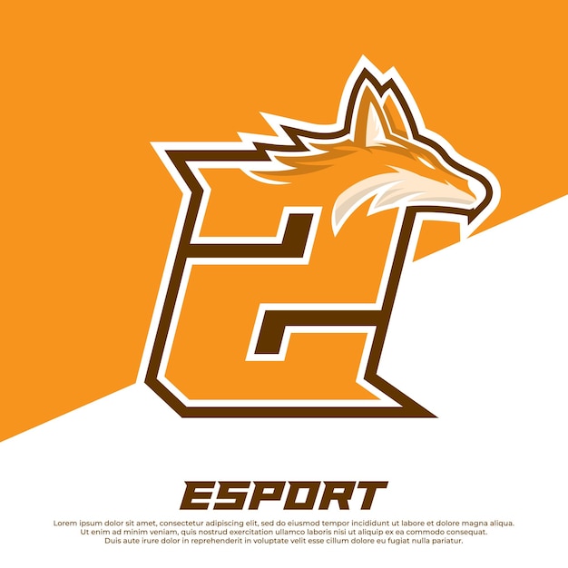 Logo iniziale della lettera z design mascotte lupi esport logo design cerberus head mascot esport