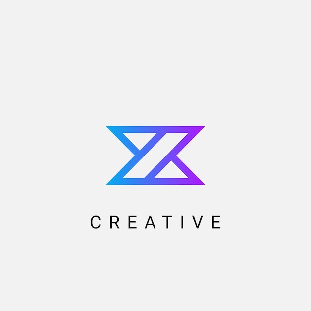 Vector initial z letter logo design.