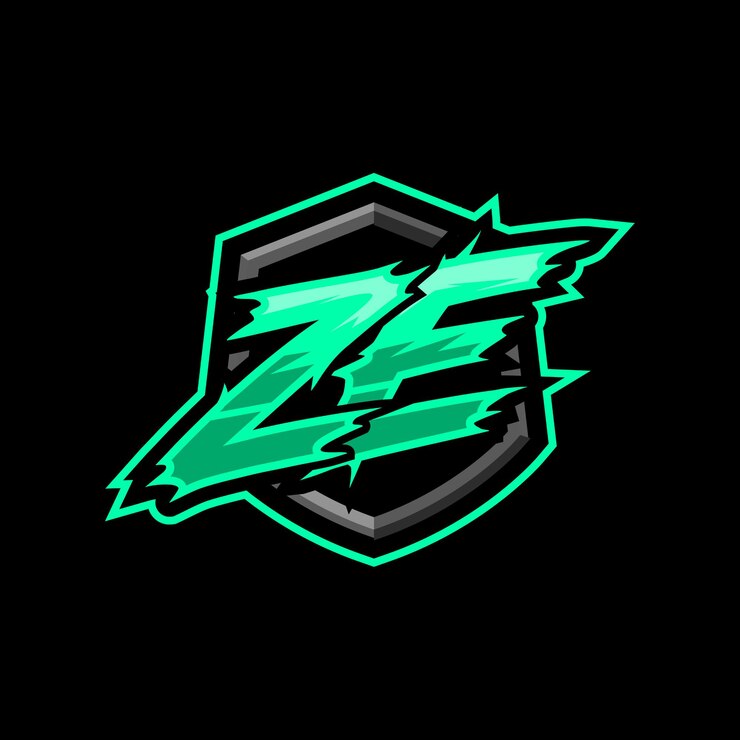 Вектор первоначальный логотип ze gaming