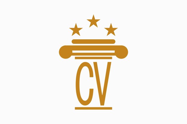 Инициалы логотипа юридической фирмы с буквой логотипа cacz consept premium vektor