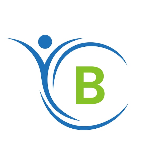 Initieel Letter B Gezondheidszorg Logo Dokter Logo Teken Medische Apotheek Plus Symbol Design