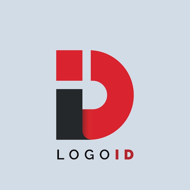 Vector initiële di-logo sjabloon