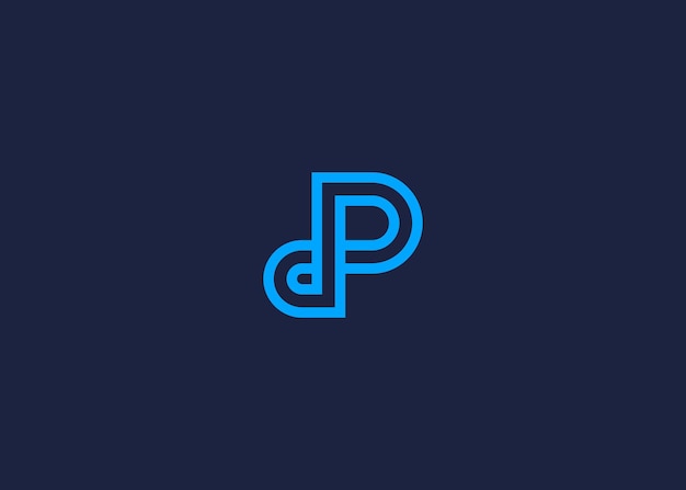 initiële letter p logo icoon ontwerp vector ontwerp sjabloon inspiratie