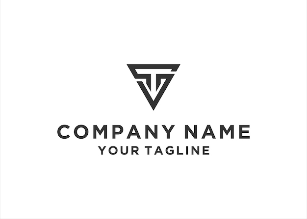 Initiële letter ts logo design vector