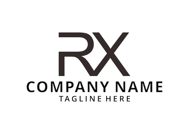 Initiële RX Creative Letter Logo Design vector Template Abstract Letter RX logo Design