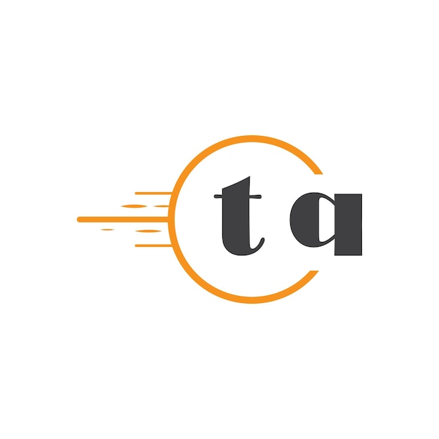 initiële tq monogram logo met cirkel stijl ontwerp