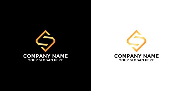 Vector initis in gold logo designs template premium vector