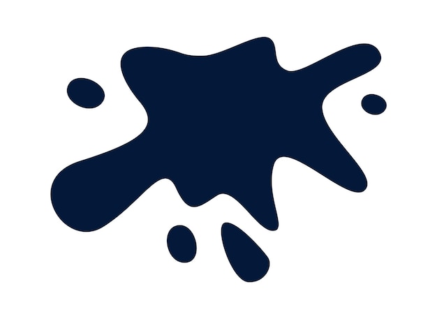 Ink blot flat icon Office stationery