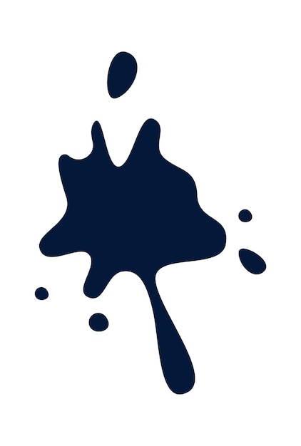 Ink blot flat icon Office stationery